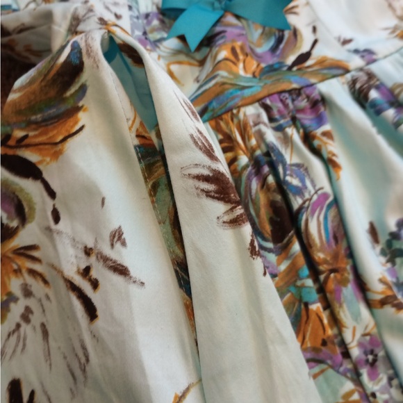 Pinup girl clothing Blue Ella Dress - Picture 9 of 10